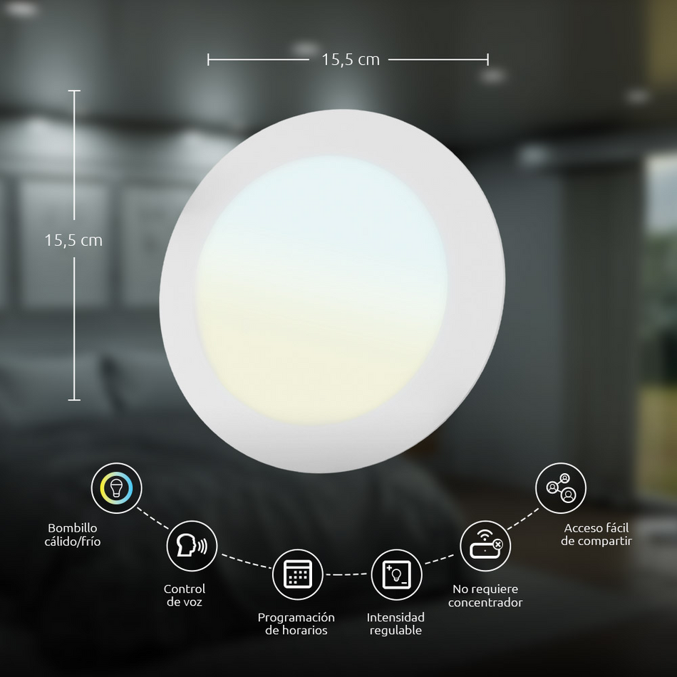 NEXXT SOLUTIONS NHB-W710 LUZ LED INTELIGENTE EMPOTRABLE WIFI