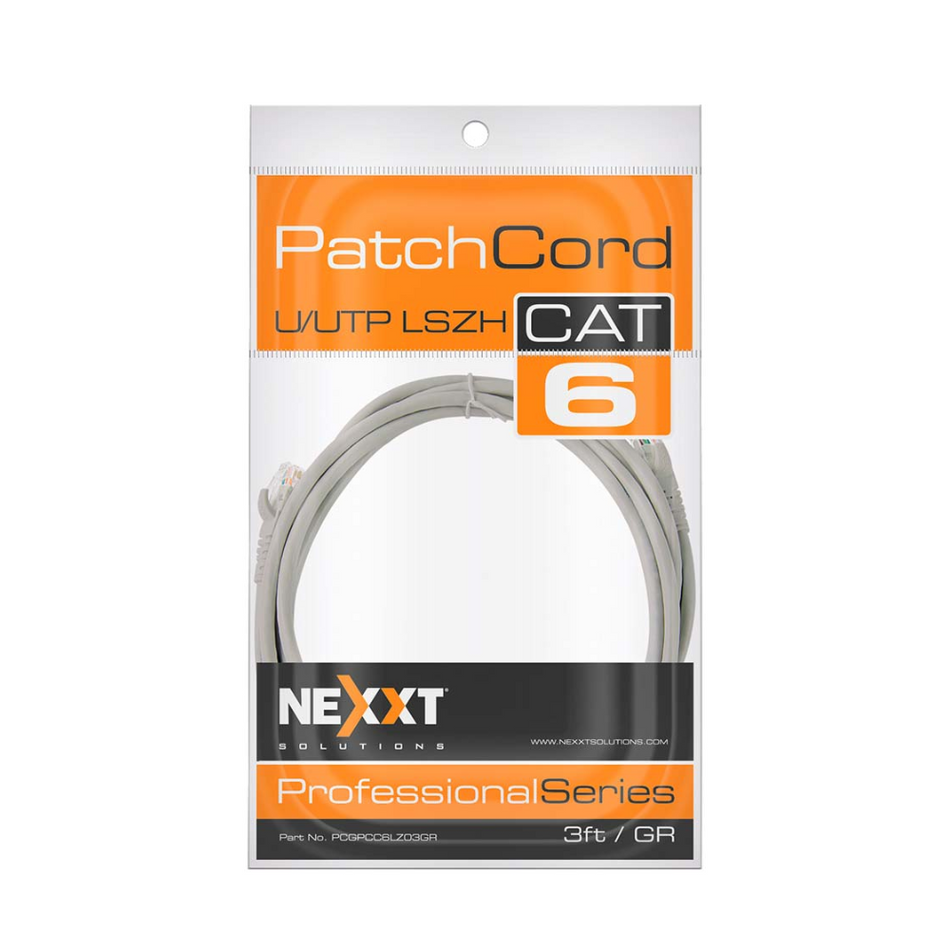 NEXXT SOLUTIONS PCGPCC6LZ07GR, PATCH CORD CAT6 7FT. 2.13MTS LSZH