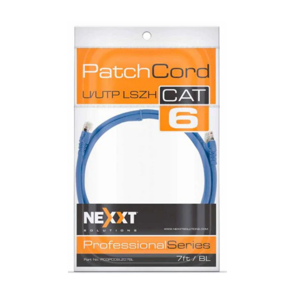 NEXXT SOLUTIONS PCGPCC6ALZ07BL - PATCH CORD - CAT6A 7FT 2.13 MTS