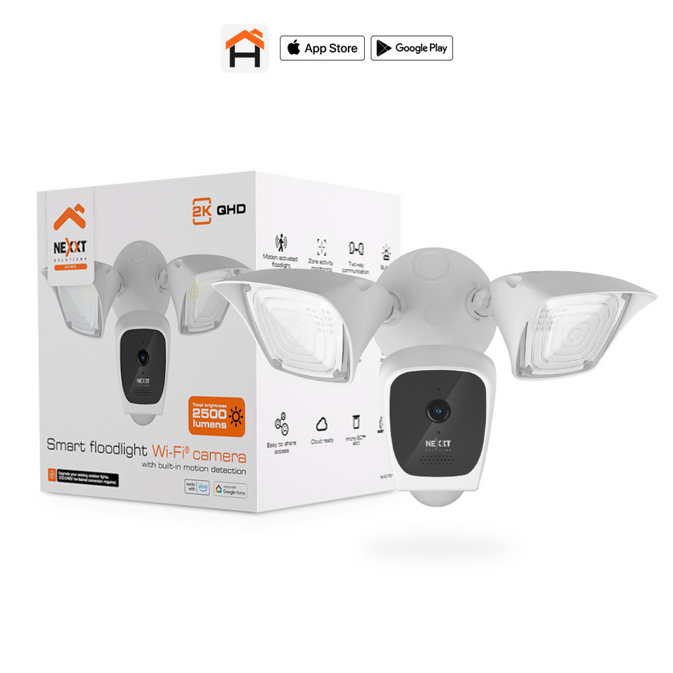 NEXXT SOLUTIONS NHC-F610 CÁMARA DE SEGURIDAD WIFI CON PROYECTORES, AUDIO 2 VÍAS, SENSOR DE MOVIMIENTO