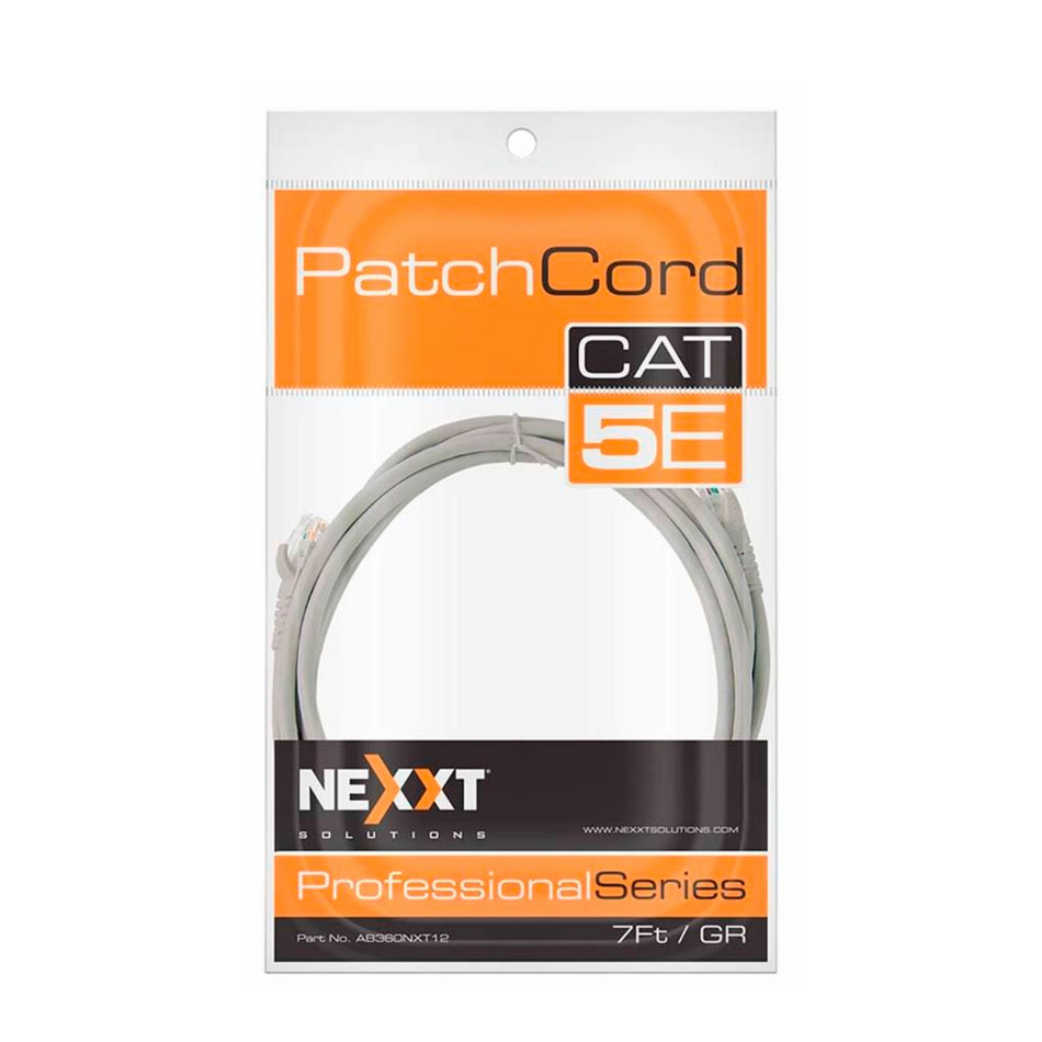 NEXXT AB360NXT12 - CABLE PATCH CORD CAT 5E 2.1M GRIS