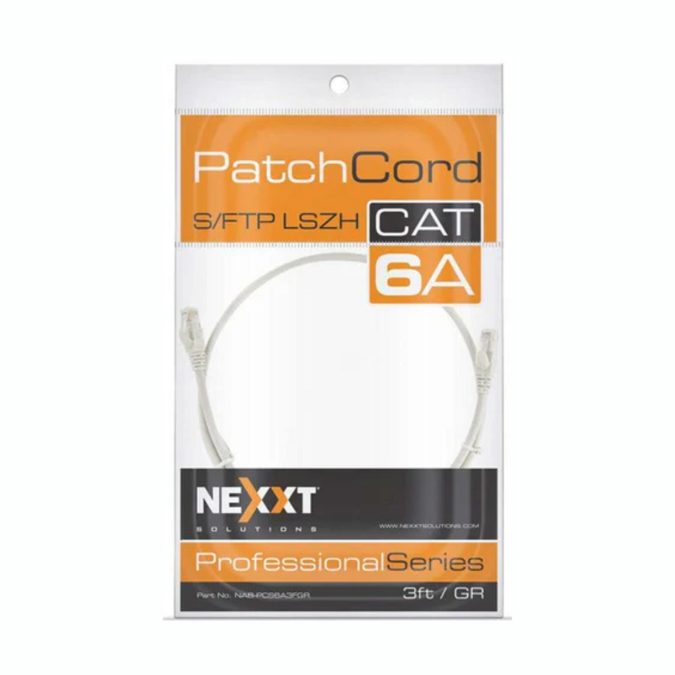 NEXXT SOLUTIONS NAB-PCS6A5FGR - PATCH CORD - SFTP CAT6A 5FT 1.5 MTS