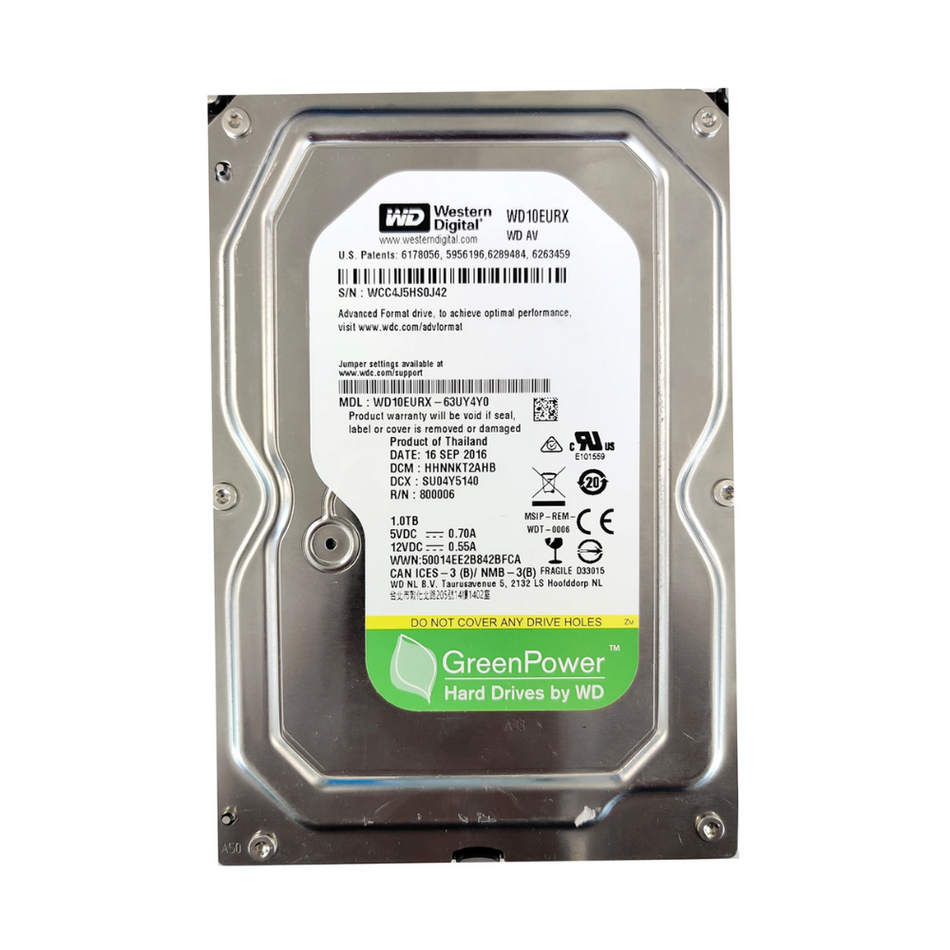 WESTERN DIGITAL WD10EURX DISCO DURO SATA INTERNO 1TB