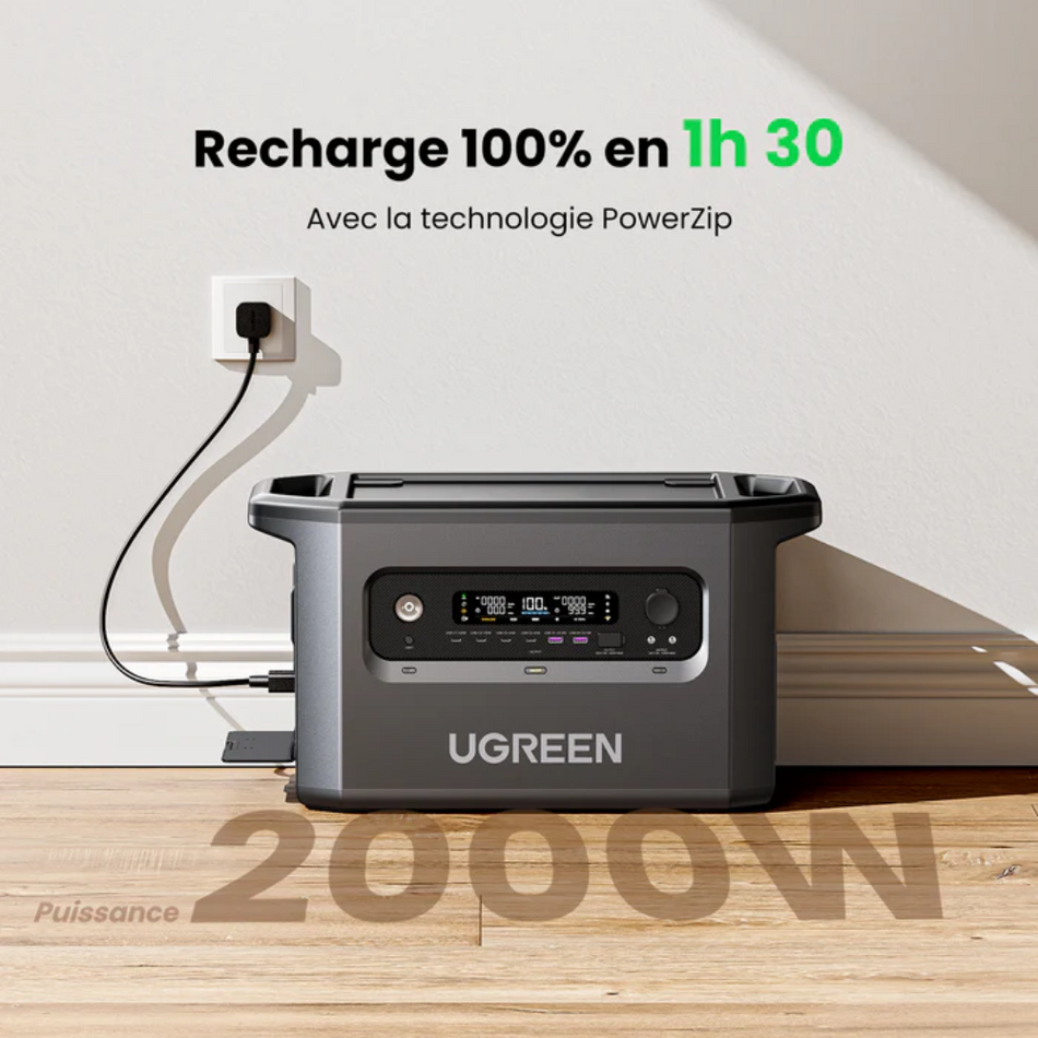 UGREEN 15355 - GS2200 - ESTACION DE ENERGIA PORTATIL - POWER ROAM 2200 - 2048WH