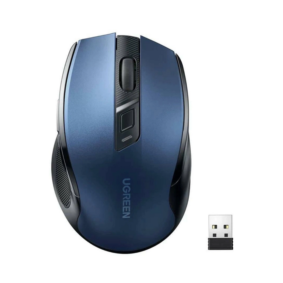 UGREEN 25753 - MU006 - MOUSE ERGONOMICO - INALAMBRICO AZUL - 2.4 GHZ & BLUETOOH - 4000 DPI