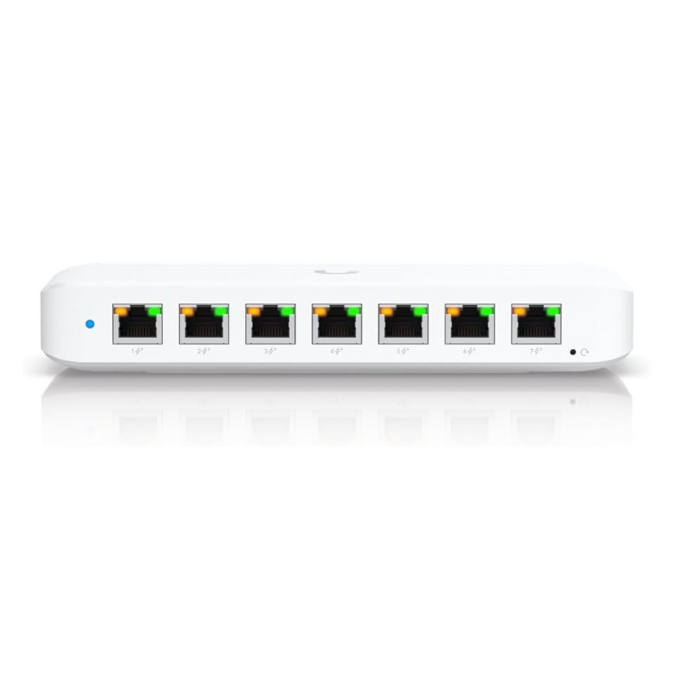 UBIQUITI USW-ULTRA - LAYER 2, 8-PORT GBE POE SWITCH DE HASTA 42W AGREGANDO U-POE++