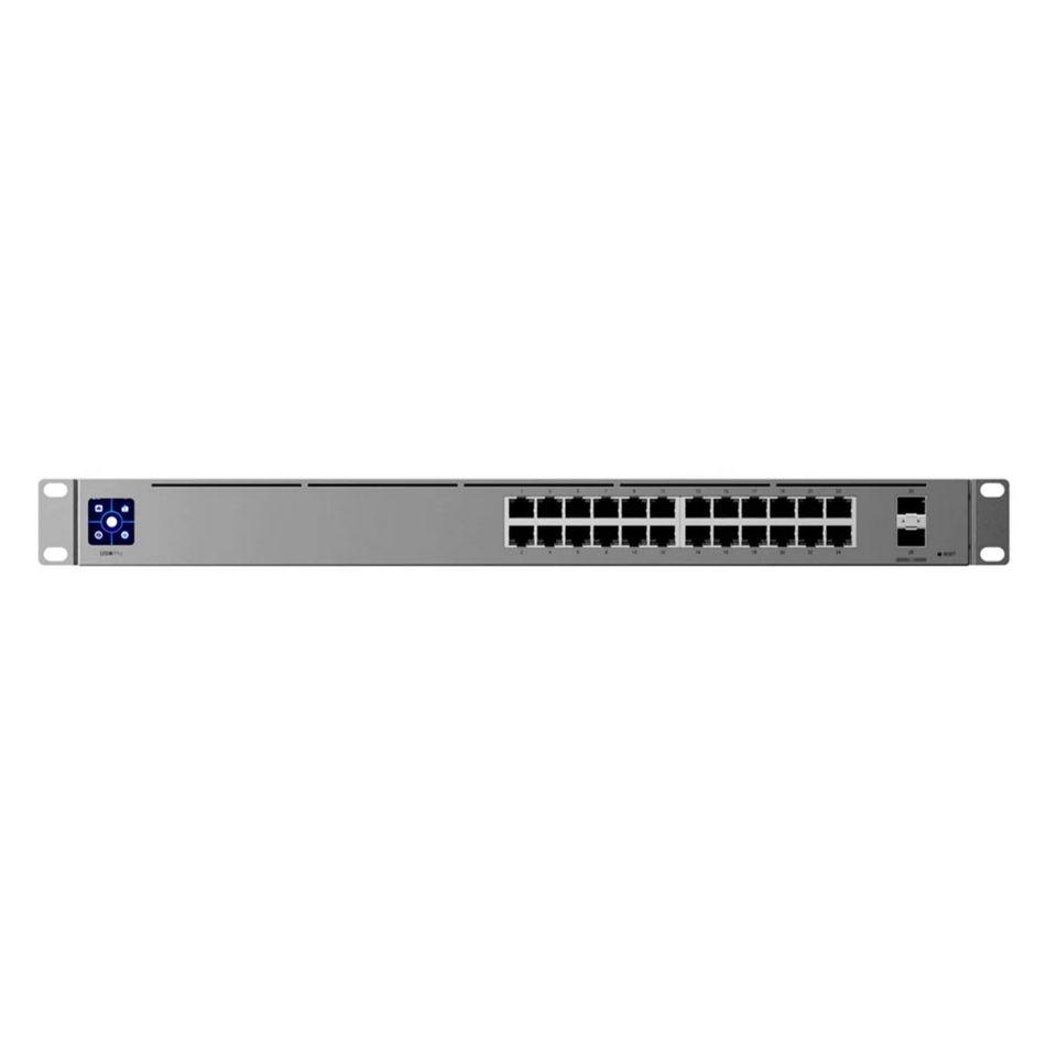 UBIQUITI USW-PRO-24 CONMUTADOR DE CAPA 3 DE 24 PUERTOS QUE ADMITE CONEXIONES 10G SFP+ CON REFRIGERACIÓN SIN VENTILADOR