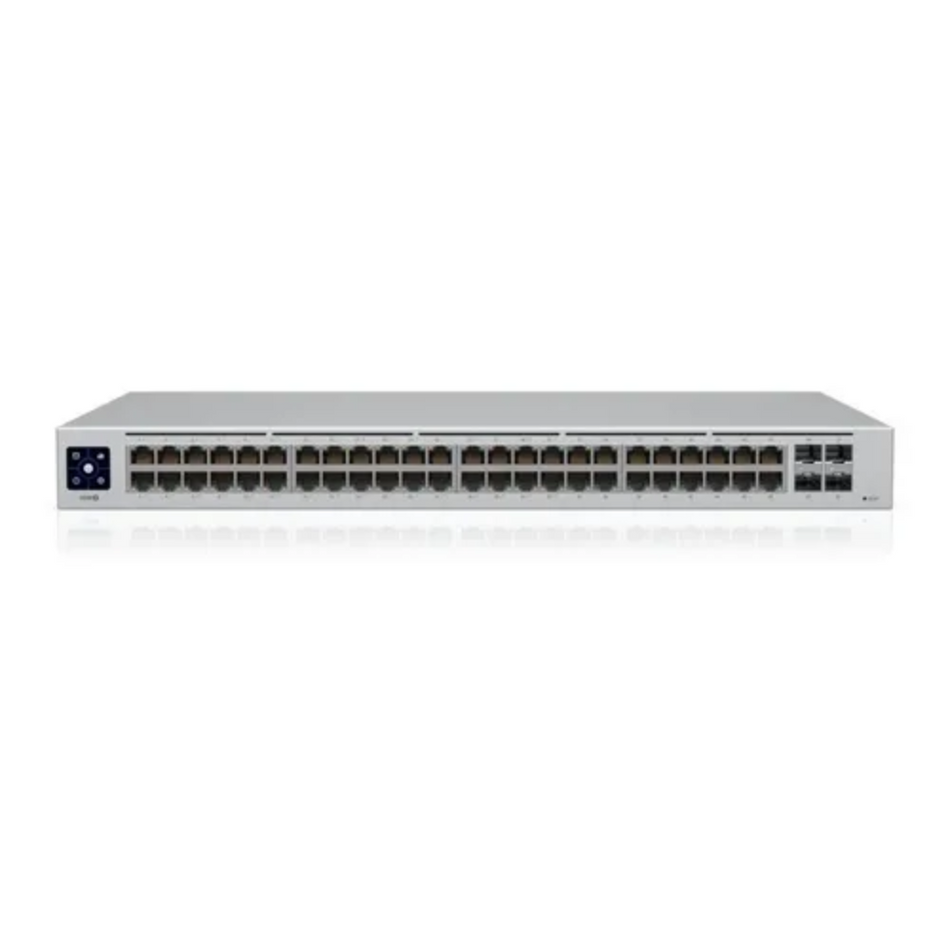 UBIQUITI USW-48 CONMUTADOR GIGABIT DE CAPA 2 DE 48 PUERTOS ETHERNET CON UN SISTEMA DE REFRIGERACIÓN SILENCIOSO Y SIN VENTILADOR