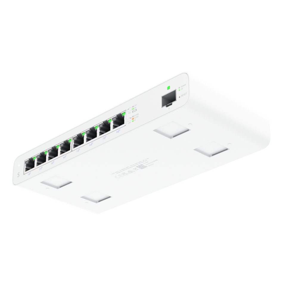 UBIQUITI UISP-S SWITCH POE GIGABIT 8 PUERTOS ADMINISTRABLE DISEÑADO PARA APLICACIONES MICROPOP