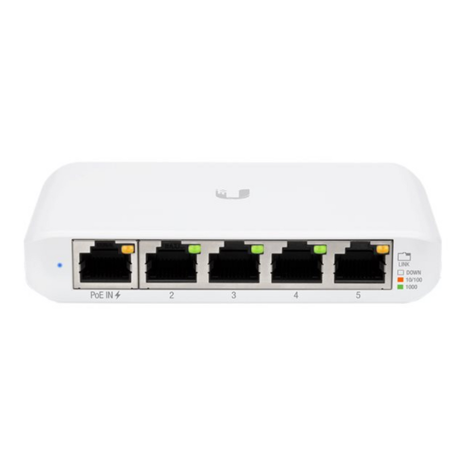 UBIQUITI USW-FLEX-MINI SWITCH UNIFI ADMINISTRABLE MINI DE 5 PUERTOS 10/100/1000 MBPS, SOPORTA ENTRADA DE POE 802.3AF/AT