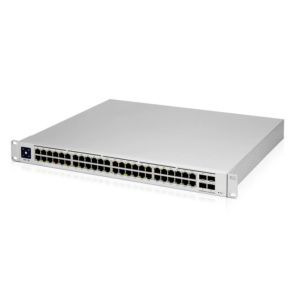 UBIQUITI USW-PRO-48-POE (600W) - SWITCH UNIFI GEN2, CAPA 3 DE 48 PUERTOS POE 802.3AT/BT + 4 PUERTOS 1/10G SFP+, 600W