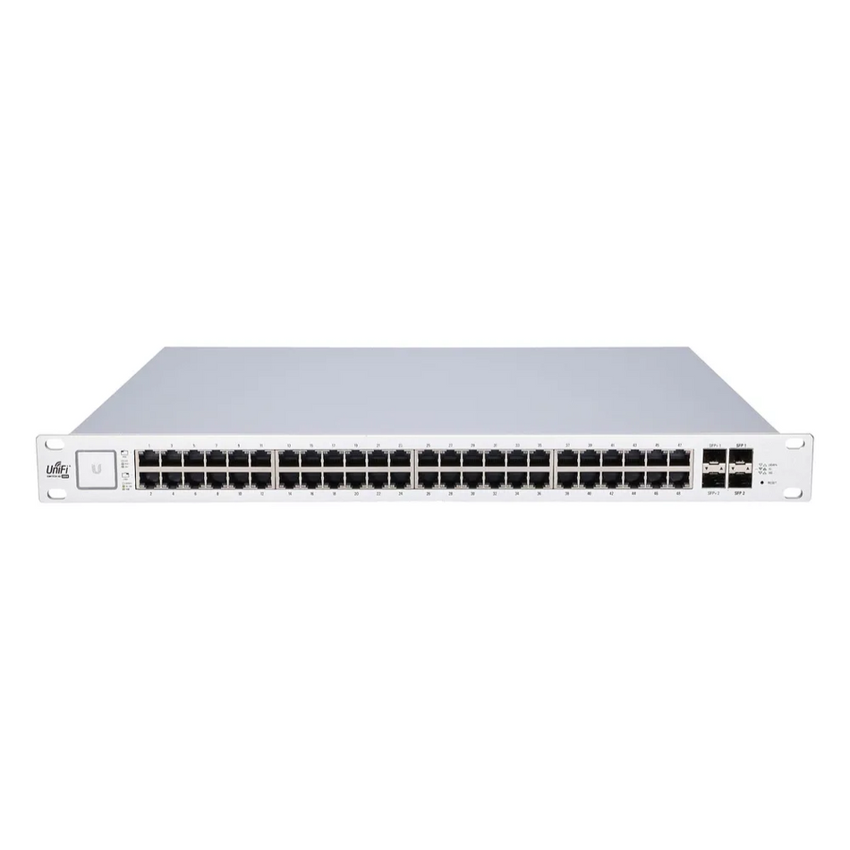 UBIQUITI US-48-500W UNIFI SWITCH POE+ ADMINISTRABLE DE 48 PUERTOS 10/100/1000 MBPS, 2 PUERTOS SFP GIGABIT, 2 PUERTOS SFP+ 10 G, 500W