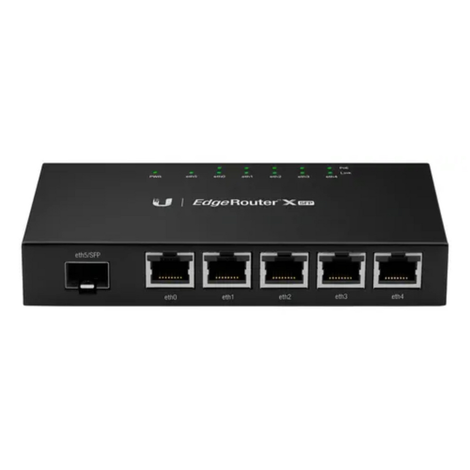 UBIQUITI ER-X-SFP ROUTER EDGEROUTER X SFP DE 5 PUERTOS GIGABIT + 1 PUERTO SFP