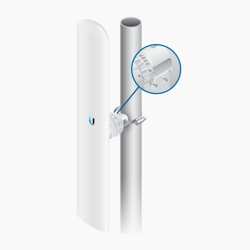 UBIQUITI LAP-120 ESTACIÓN BASE 2X2 MIMO AIRMAX LITEAP AC HASTA 450 MBPS, 5 GHZ (5150 - 5875 MHZ) CON ANTENA INTEGRADA DE 16 DBI