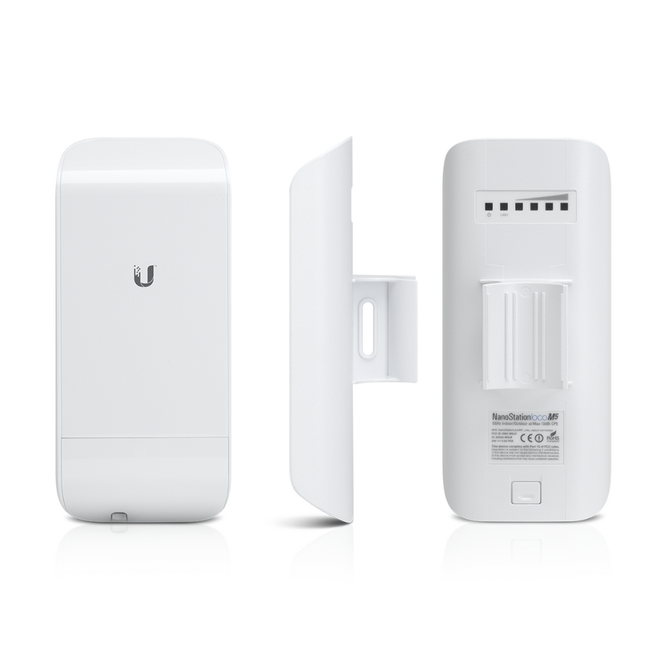 UBIQUITI LOCOM5 NANOSTATION AIRMAX LOCOM5 CPE HASTA 150 MBPS FRECUENCIA 5 GHZ (5170-5875 MHZ) CON ANTENA INTEGRADA DE 13 DBI