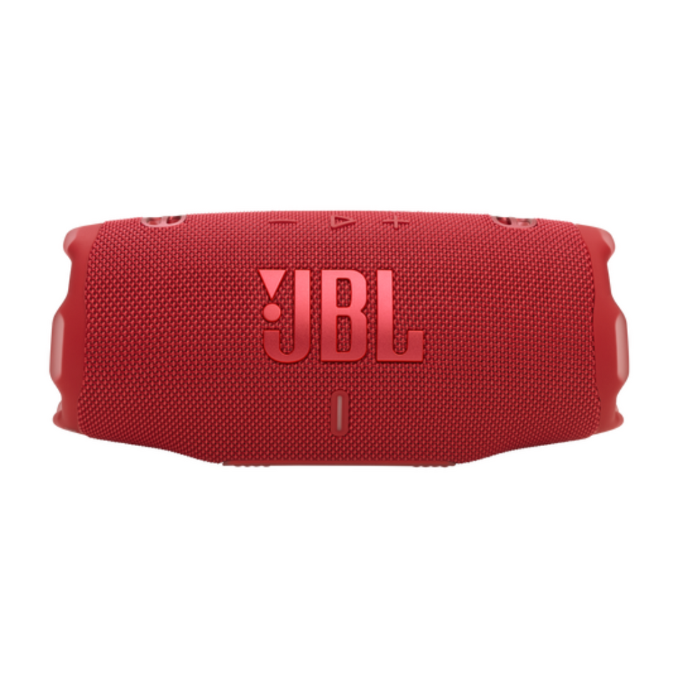 Parlante Bluetooth JBL Charge 6 con Auracast 45W, IP68, hasta 28 horas de reproducción, puerto de carga USB-C, rojo