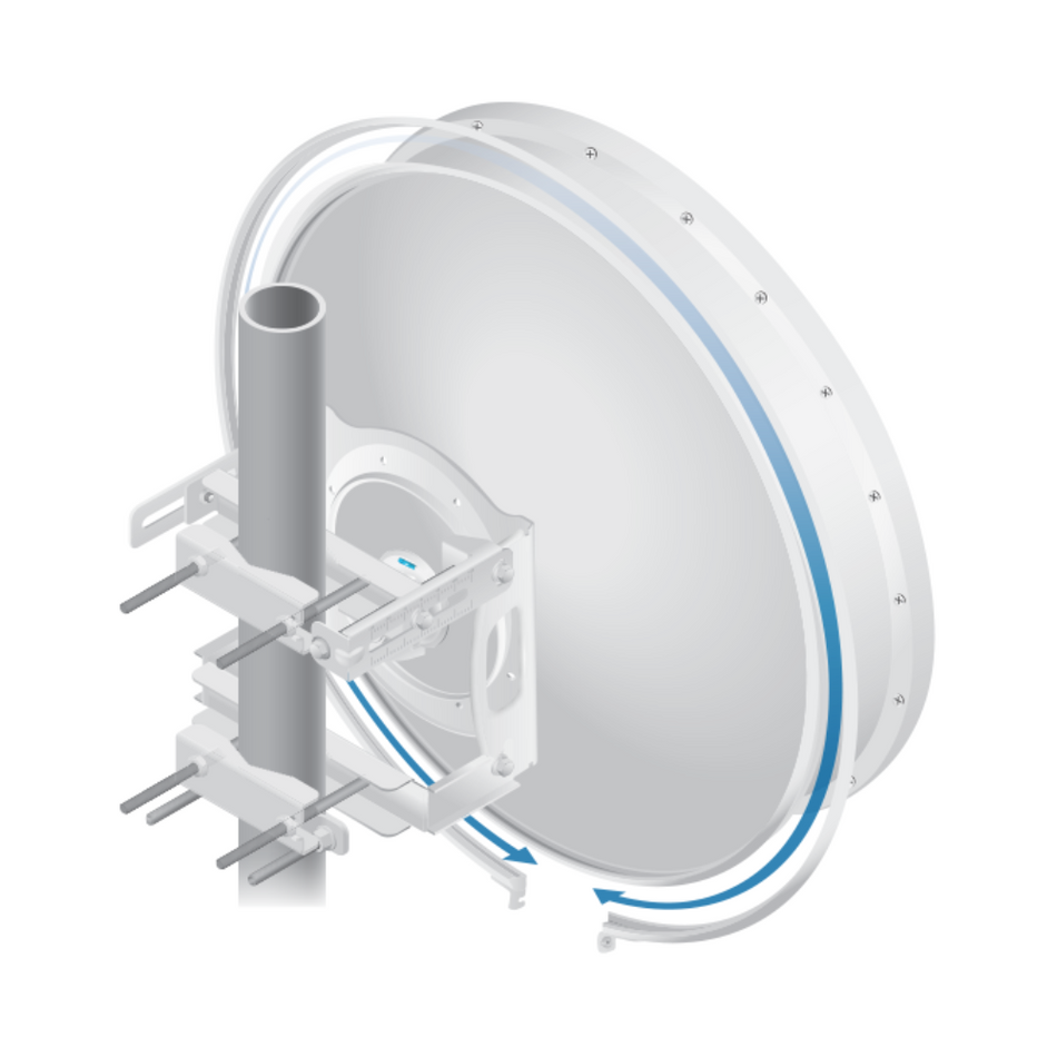 UBIQUTI ISO-BEAM-620 ISOLATOR RING, POWERBEAM 620 RADOMO AISLANTE PARA ENLACES DE BACKHAUL PTP