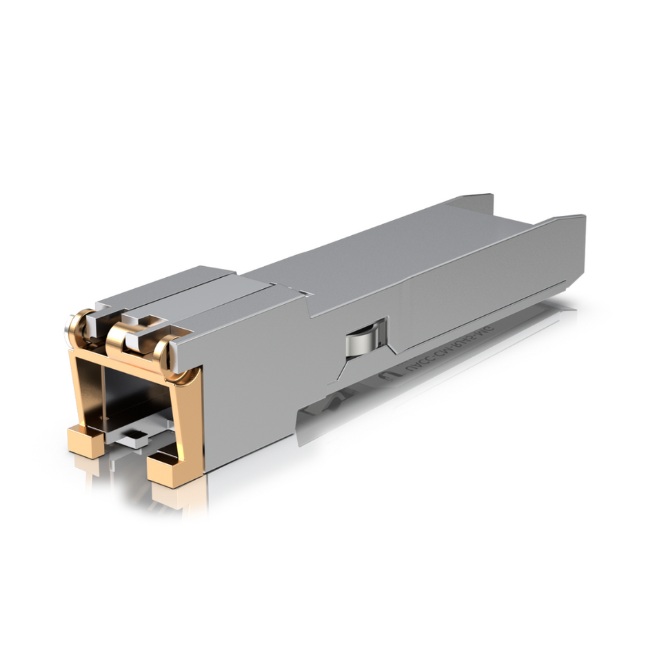 UBIQUITI UACC-CM-RJ45-MG - CONECTOR SFP+/RJ45 PARA VERSATILIDAD DE CONEXIÓN; VELOCIDADES DE DATOS 10GBE/5GBE/2.5GBE/1GBE