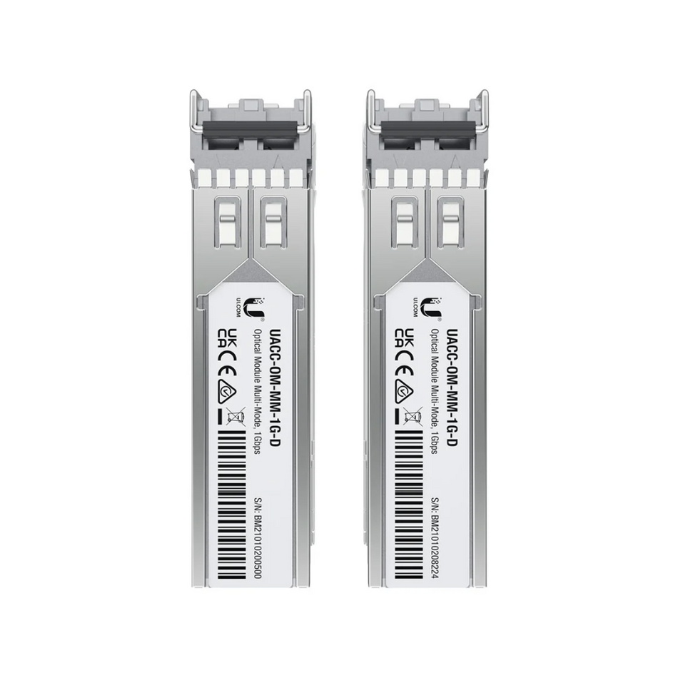 UBIQUITI UACC-OM-MM-1G-D-2 - MÓDULO DE TRANSCEPTOR SFP (MINI-GBIC) - 1GBE
