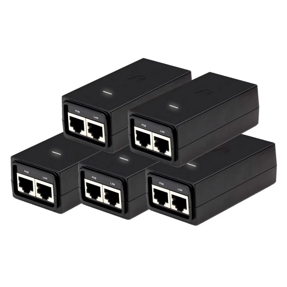 UBIQUITI POE-24-12W-5P KIT DE 5 INYECTORES POE, 24VDC, 0.5A, 12W