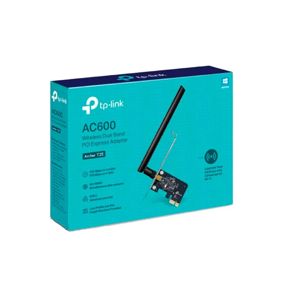 TARJETA DE RED TP LINK ARCHER T2E ADAPTADOR PCI EXPRESS DUAL BAND AC600
