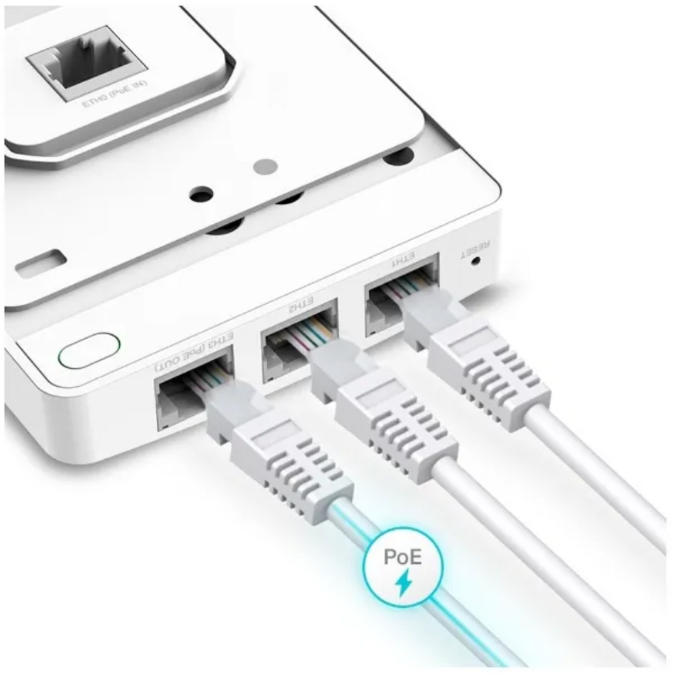 TP-LINK EAP615-WALL ACCESS POINT WIFI6 OMADA AX1800 DOBLE BANDA
