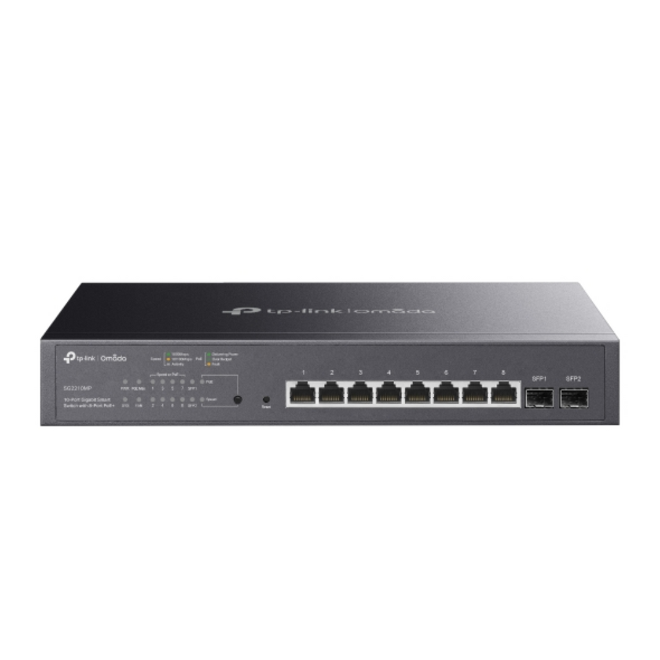 TP-LINK SG2210MP SWITCH SMART OMADA 10 PUERTOS GIGABIT CON 8P POE