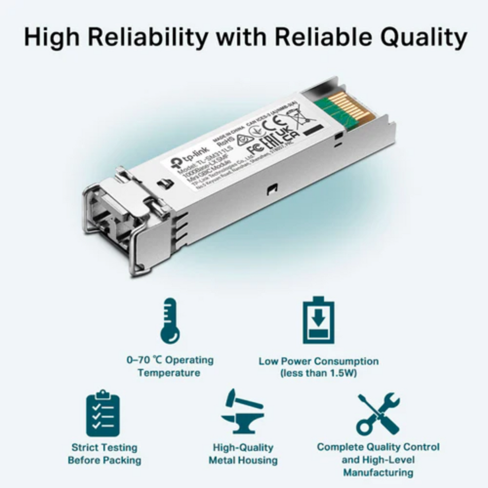 TP-LINK SM311LS TRANSCEIVER MINIGBIC LC GIGABIT MONOMODO 20KM