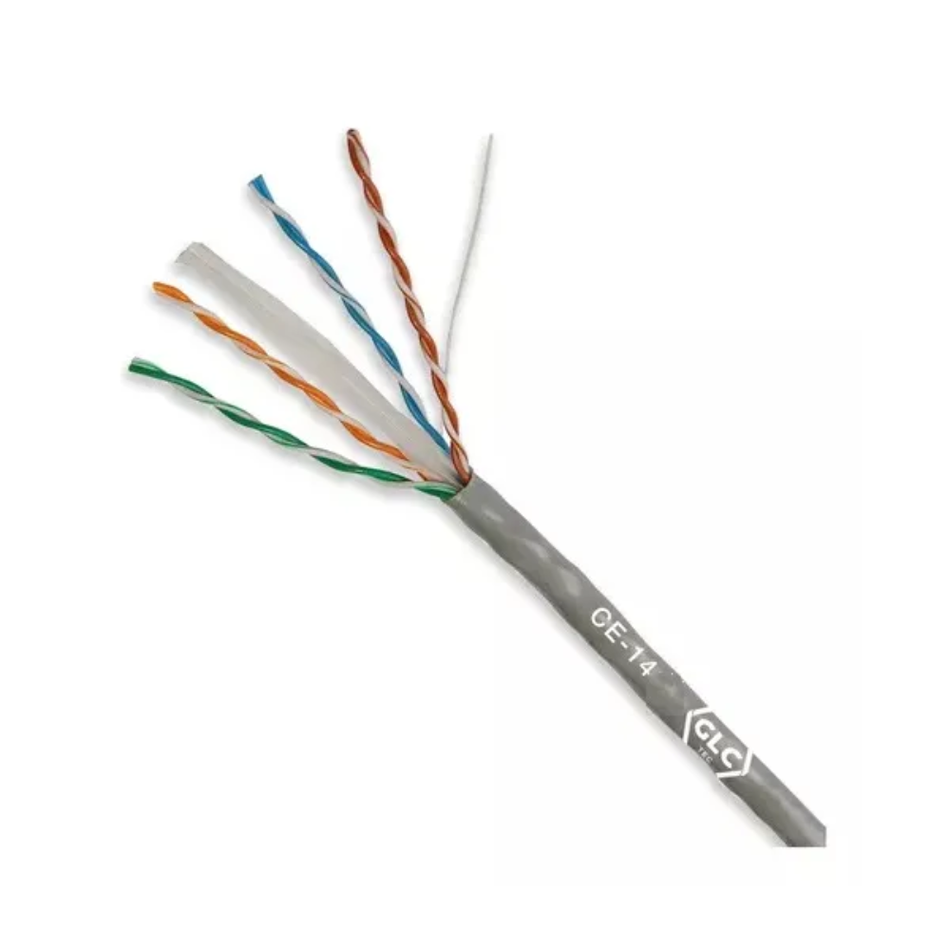 GLC TEC GLC-CE-1430C CABLE CCA U/UTP CAT6 INTERIOR 305M 4PX23AWG