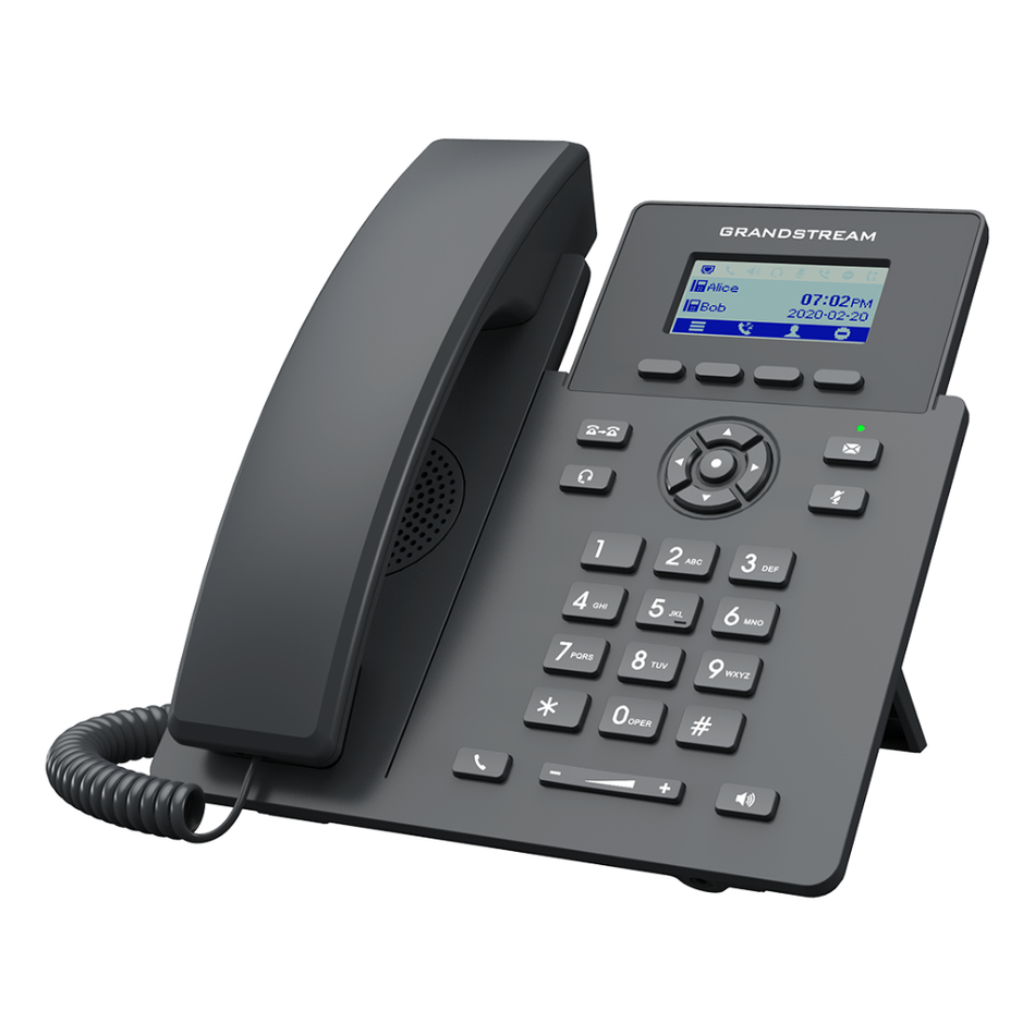 GRANDSTREAM GRP2601P TELÉFONO IP POE GRADO OPERADOR 2 CUENTAS SIP Y 2 TECLAS DE LINEA. NO INCLUYE FUENTE