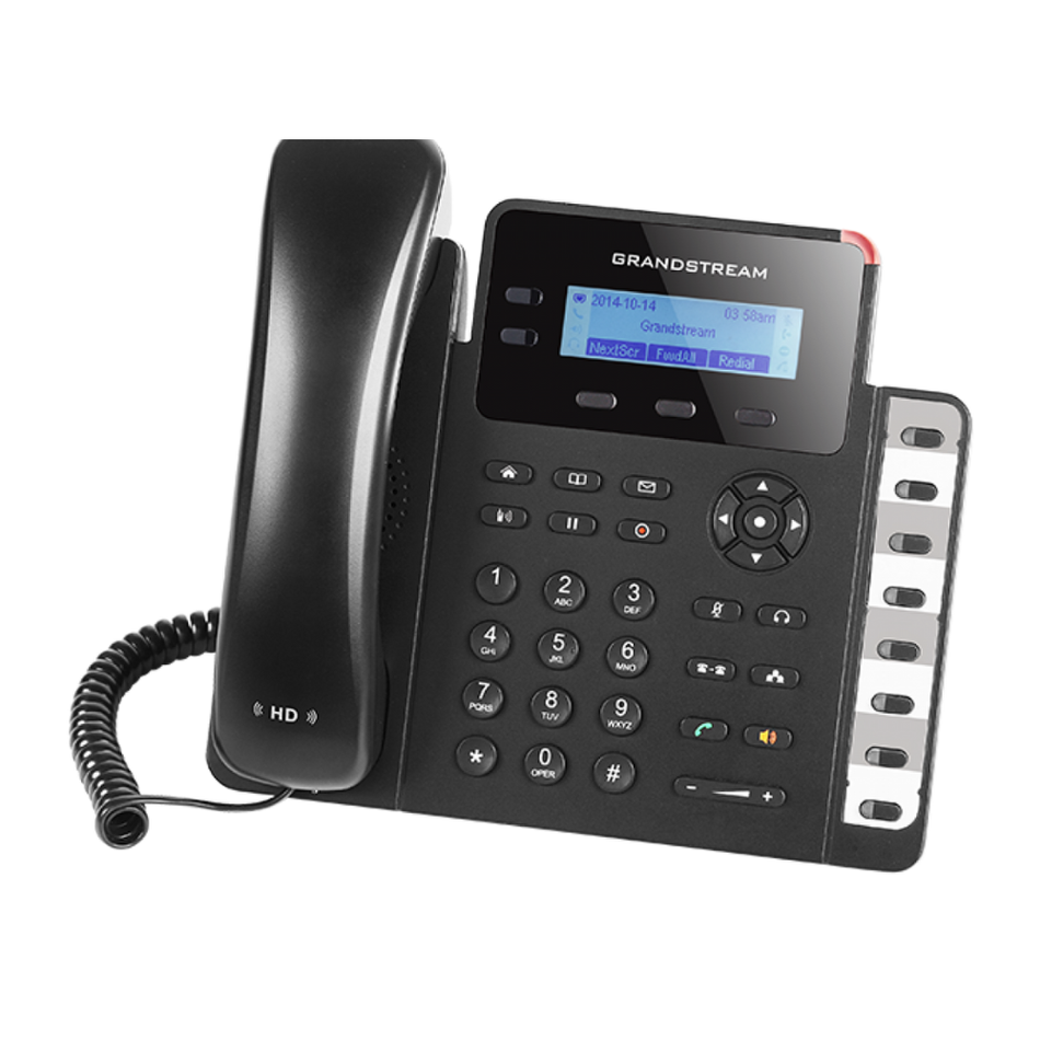 GRANDSTREAM GXP1628 TELÉFONO IP 2 CUENTAS SIP