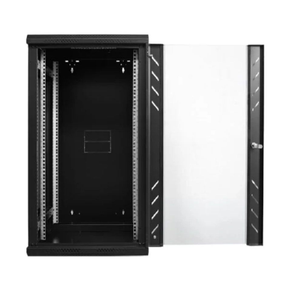 FINEN WMG6518 GABINETE DE PARED 18-RU 901 X 600 X 450+100MM (ABATIBLE, PUERTA C/VIDRIO DE SEGURIDAD)