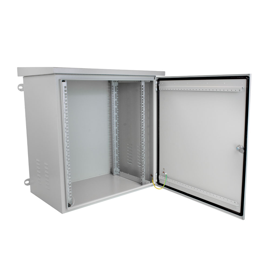 FINEN OC-6412 GABINETE DE PARED PARA EXTERIORES IP55 DE 12-RU. MEDIDAS: 600 X 400 X 681MM. COLOR GRIS RAL7035