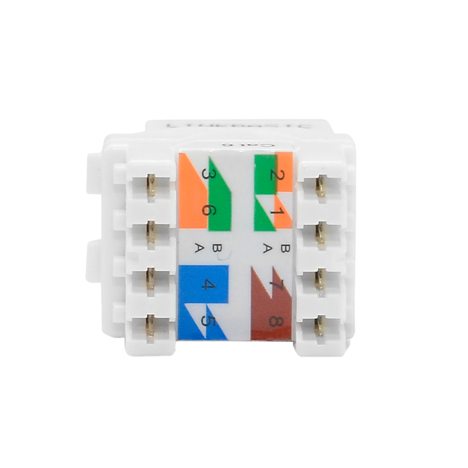 LINKBASIC JKA09-UC6-WH JACK UTP RJ-45 CAT6 BLANCO