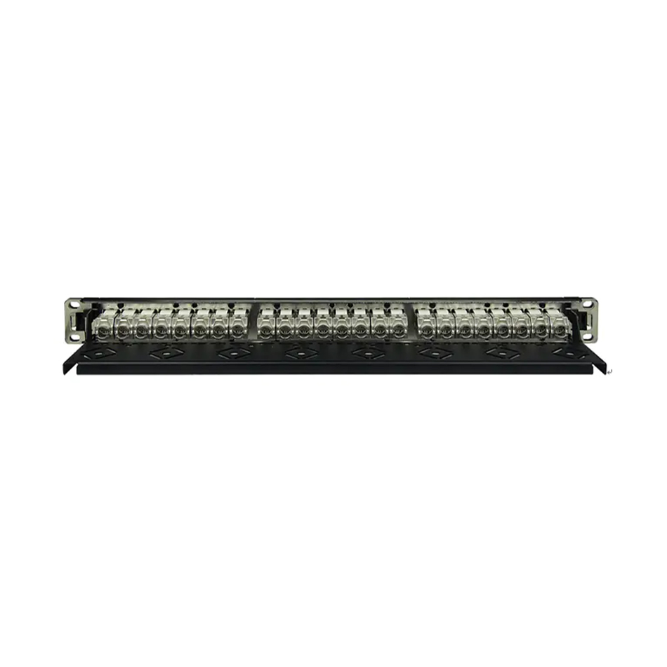 LINKBASIC PNA24-SC6A PATCH PANEL 24 PUERTOS CAT6A BLINDADO 1-RU (INCLUYE 24 JACKS JKS09-SC6A)