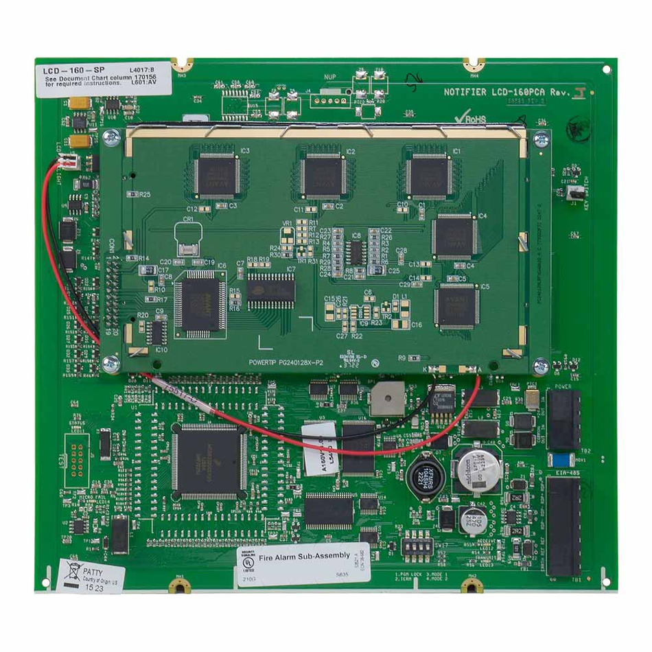 HONEYWELL NOTIFIER LCD-160-SP ANUNCIADOR REMOTO DE 160 CARACTERES EN ESPAÑOL PARA USO CON PANEL NFS2-3030 Y NCA-2