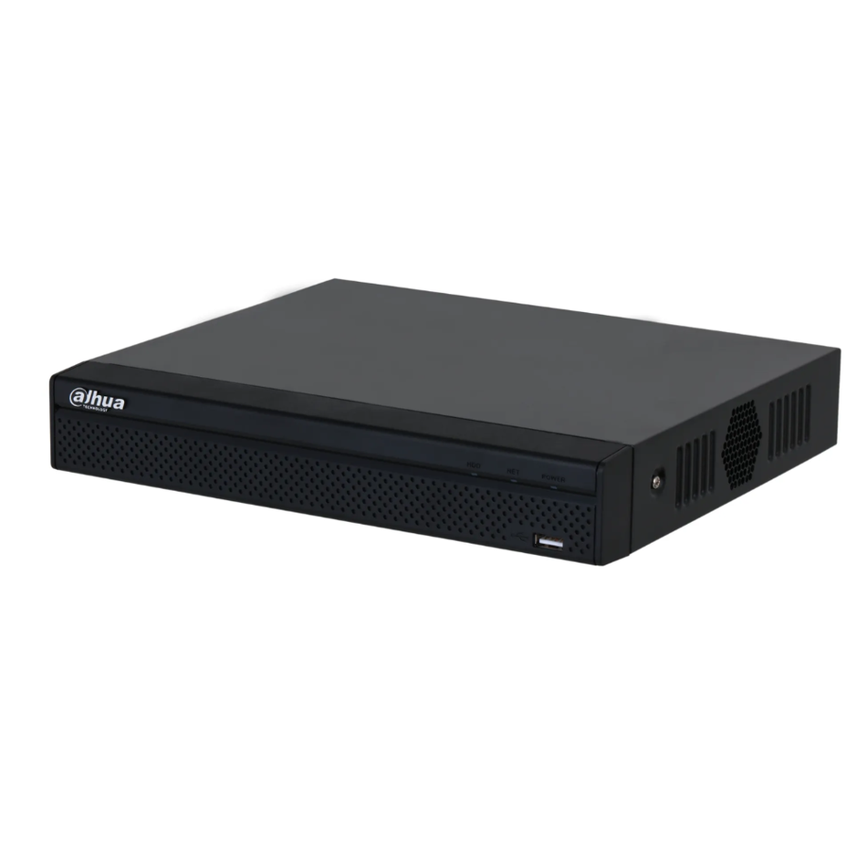 DAHUA DHI-NVR2104HS-P-4KS3  NVR LITE 4 CANALES CON 4 PUERTOS POE 1 HDD HASTA 20TB SALIDA HDMI 4K Y VGA SOPORTE HASTA 12MP