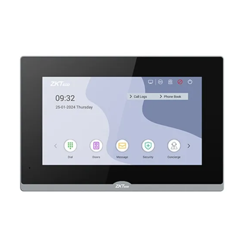 ZKTECO VT07-B26L-W MONITOR WIFI DE VIDEO PORTERO 7" COMPATIBLE CON VEX-B25L- VE01-B24L-W