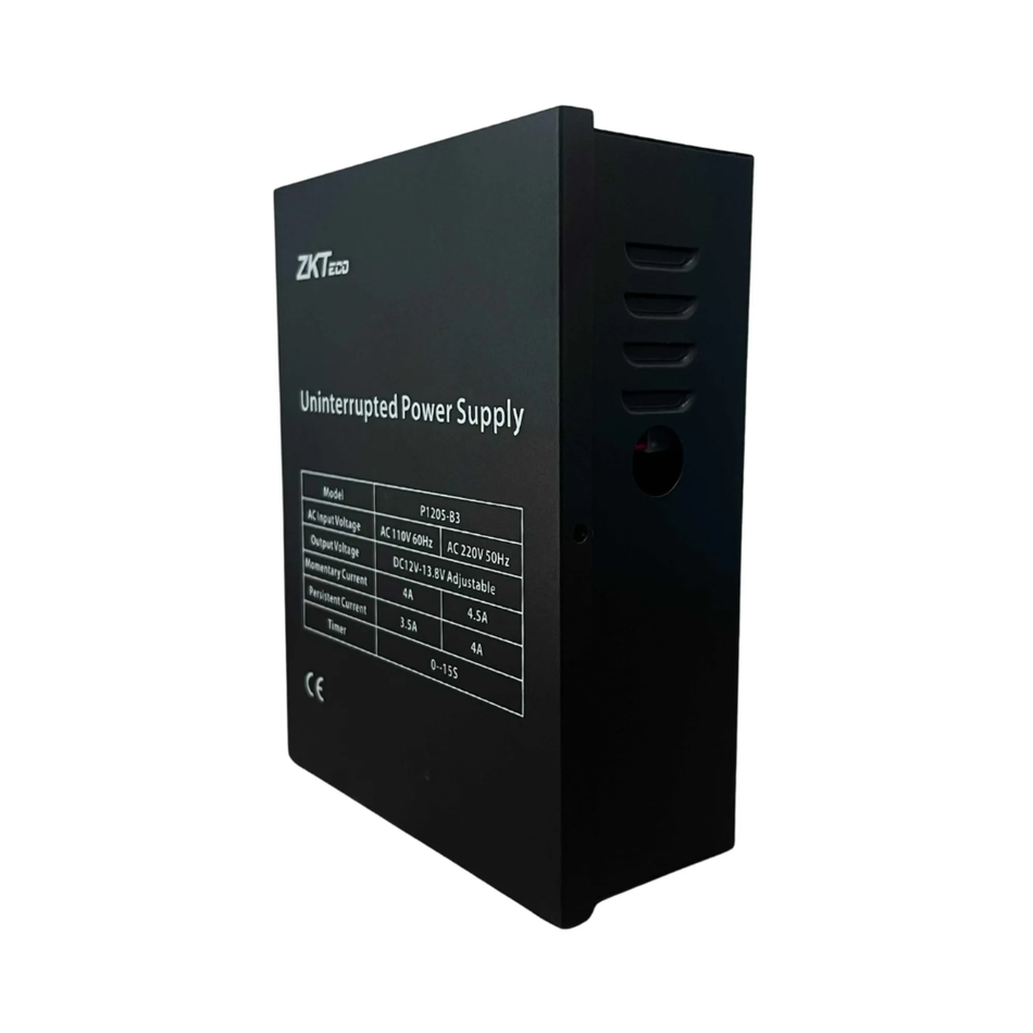 ZKTECO P1205-B3 FUENTE DE ALIMENTACION  12V 5A CON ESPACIO PARA RESPALDO DE BATERIA 12V 7A