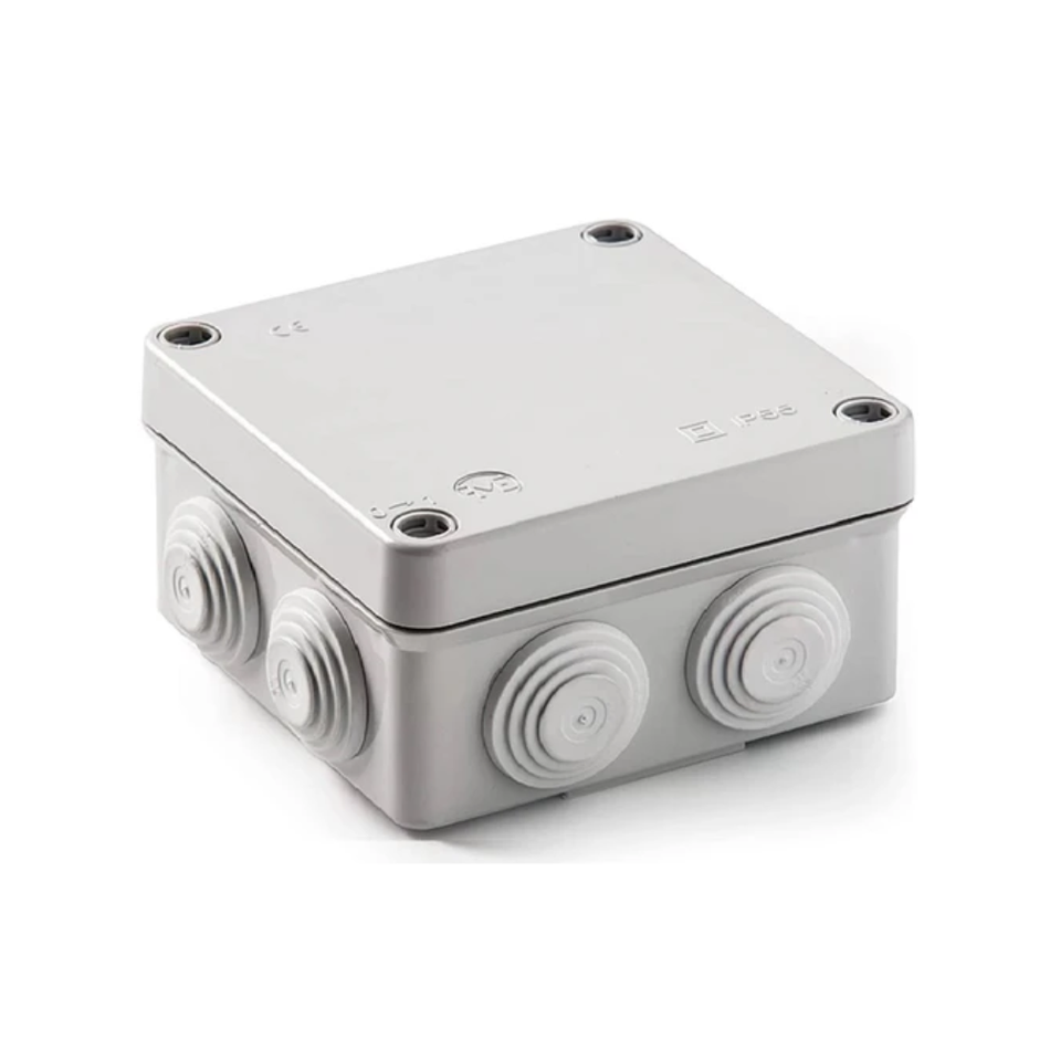 ZKTECO WD-015 CAJA DE PASO PVC CON ENTRADAS 15X15X7CM