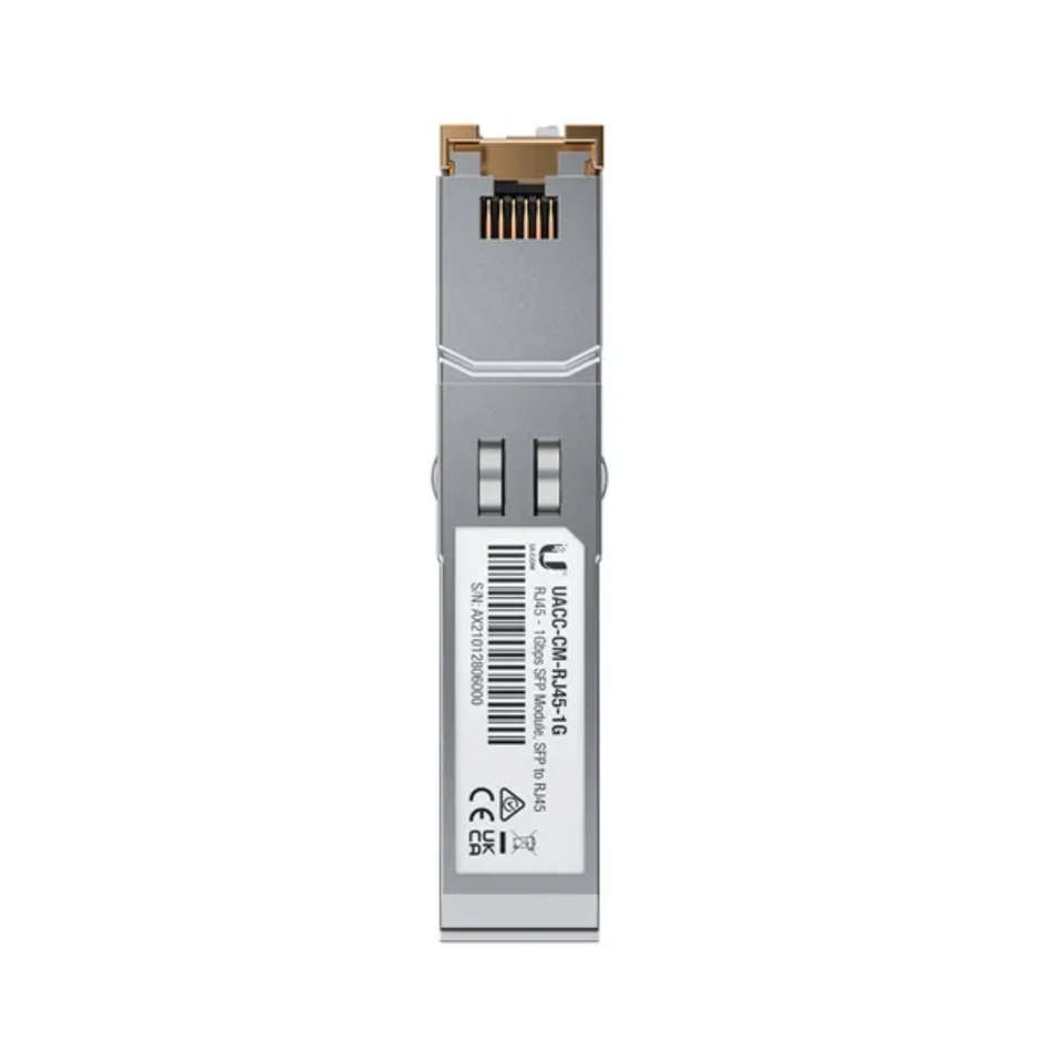 UBIQUITI UACC-CM-RJ45-1G Transceiver SFP 1GB a RJ45 Cobre