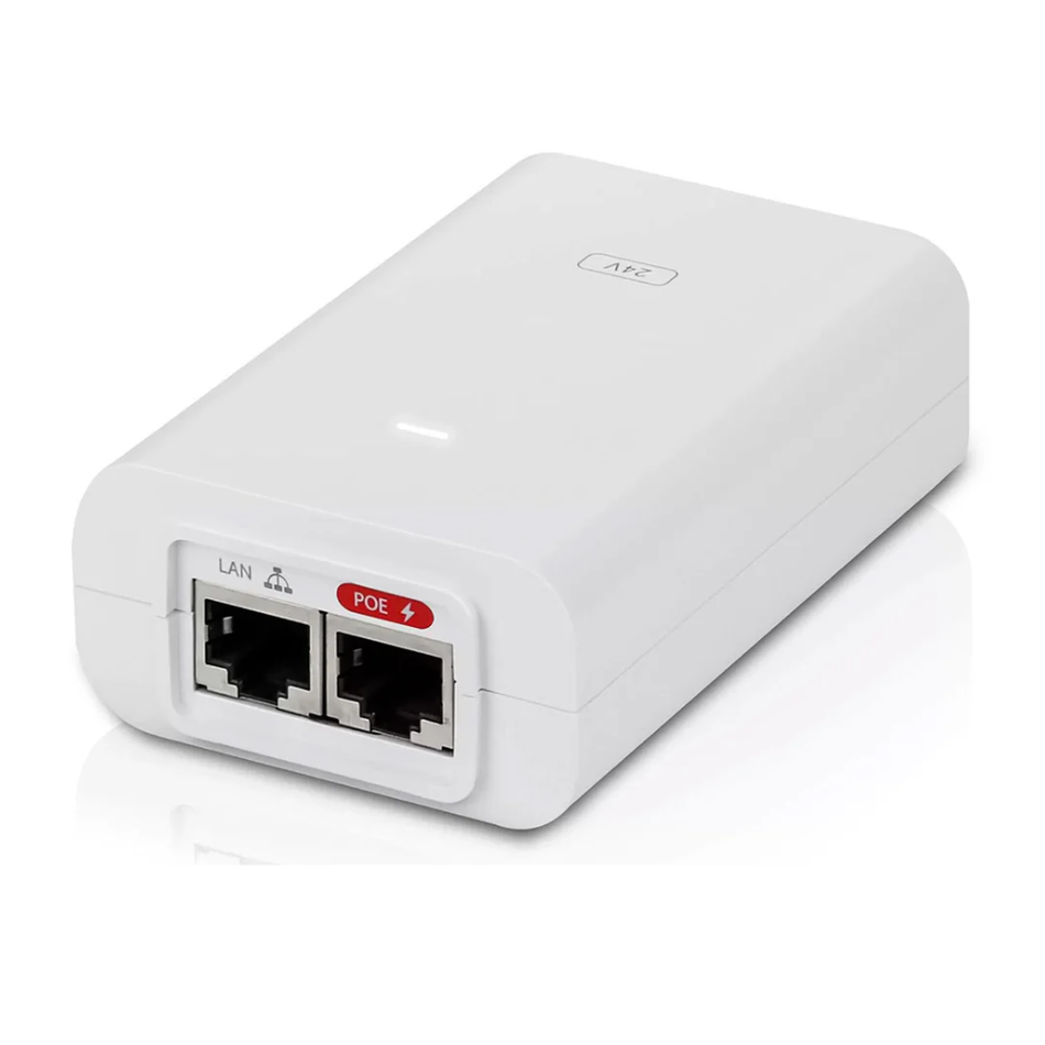 UBIQUITI POE-24-24W-G-WH INYECTOR POE PASIVO 24VDC 24W