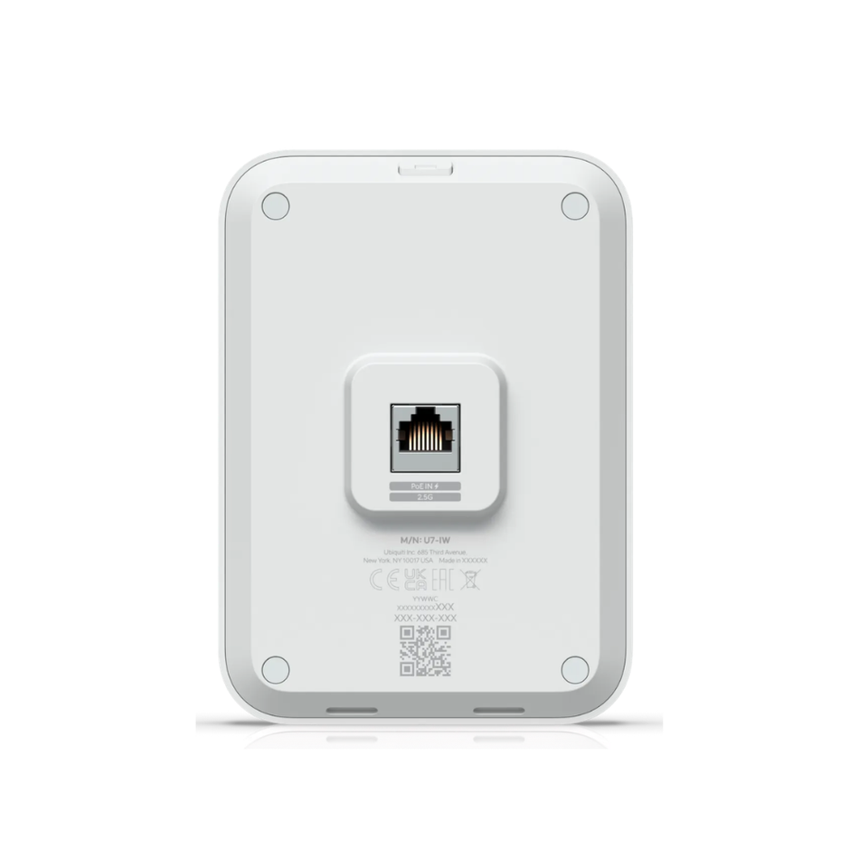 UBIQUITI-U7-IW Punto de acceso de pared Dual band 3 Puertos WIFI7 2.5G Ethernet