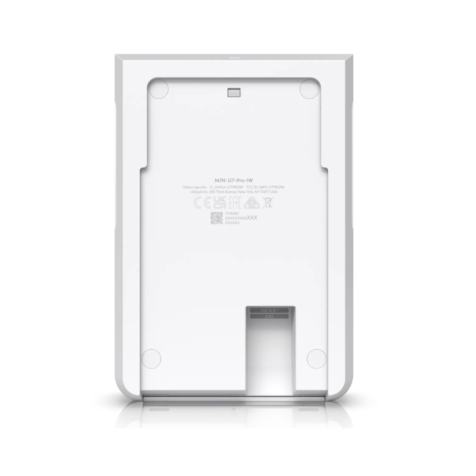 UBIQUITI U7-PRO-WALL ACCESS POINT WIFI 7 TRIBANDA 2.5GbE 10.6 Gbps