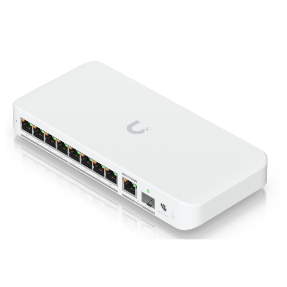 UBIQUITI USW-Flex-2.5G-8-PoE SWITCH ADMINISTRABLE 8 PUERTOS POE  RJ45 2.5 GbE 60 Gbps