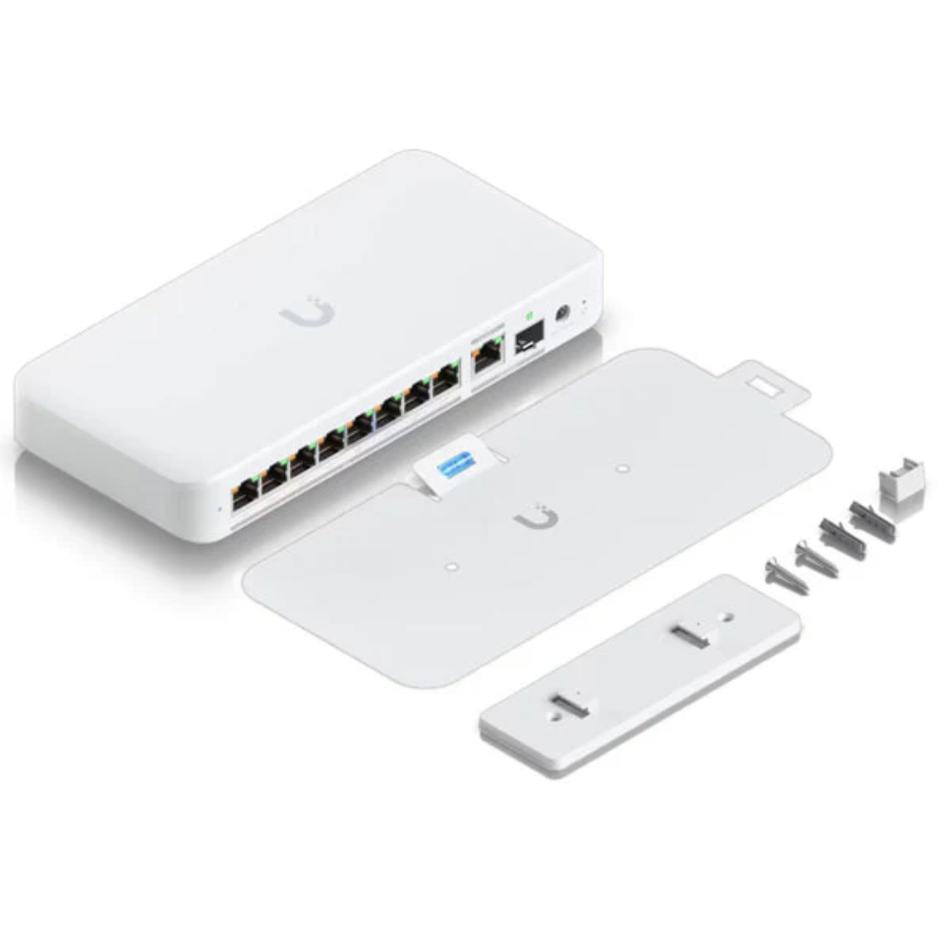 UBIQUITI USW-Flex-2.5G-8-PoE SWITCH ADMINISTRABLE 8 PUERTOS POE  RJ45 2.5 GbE 60 Gbps