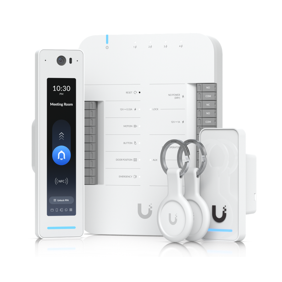 UBIQUITI UA-G3-SK-Pro KIT DE CONTROL DE ACCESO 1 Door Hub+1 G3 Lector Pro+1 G3 Lector + 2 llaveros NFC