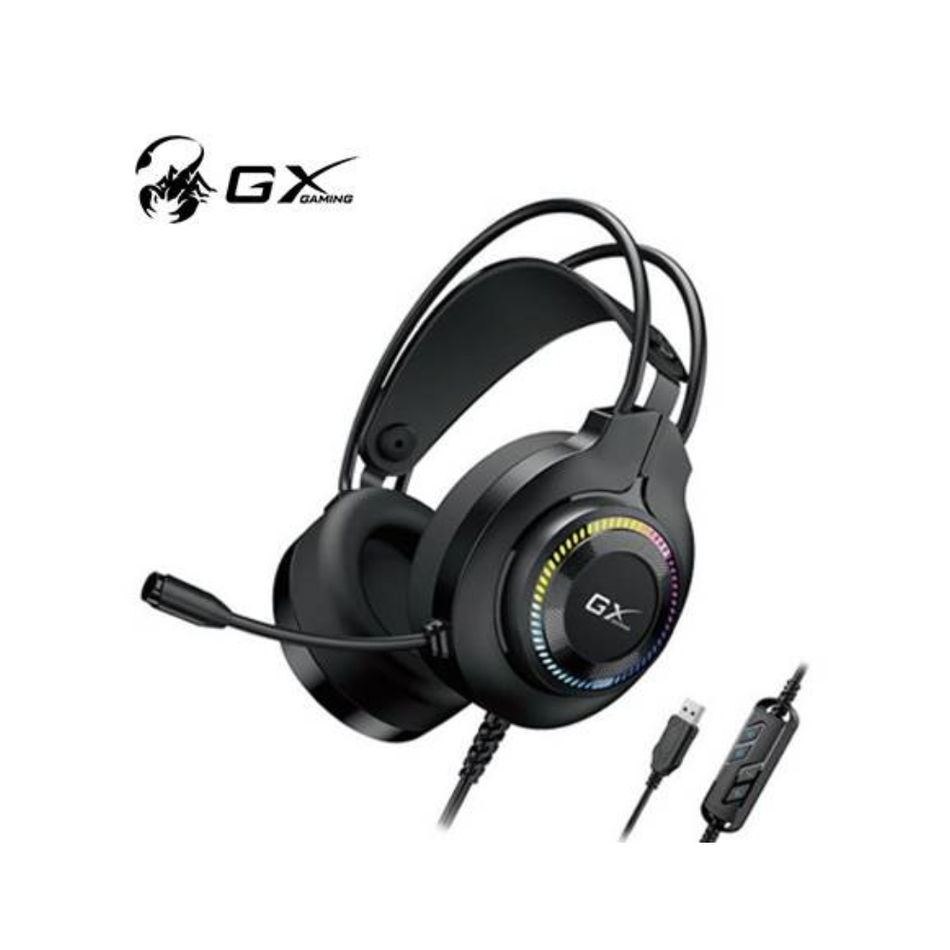 GENIUS GX HS-GX580U AUDIFONO CON MICROFONO 50MM RGB NEGRO 31710028400