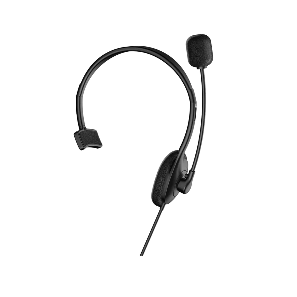 GENIUS HS-100U AUDIFONO CON MICROFONO MONO USB-A NEGRO 31710027400