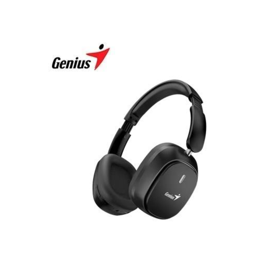 GENIUS HS-820BT AUDIFONO CON MICROFONO BT/3.5MM 40MM 22H PLEGABLE NEGRO 31710038400